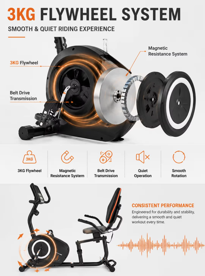 Recumbent Exercise Bike for Home