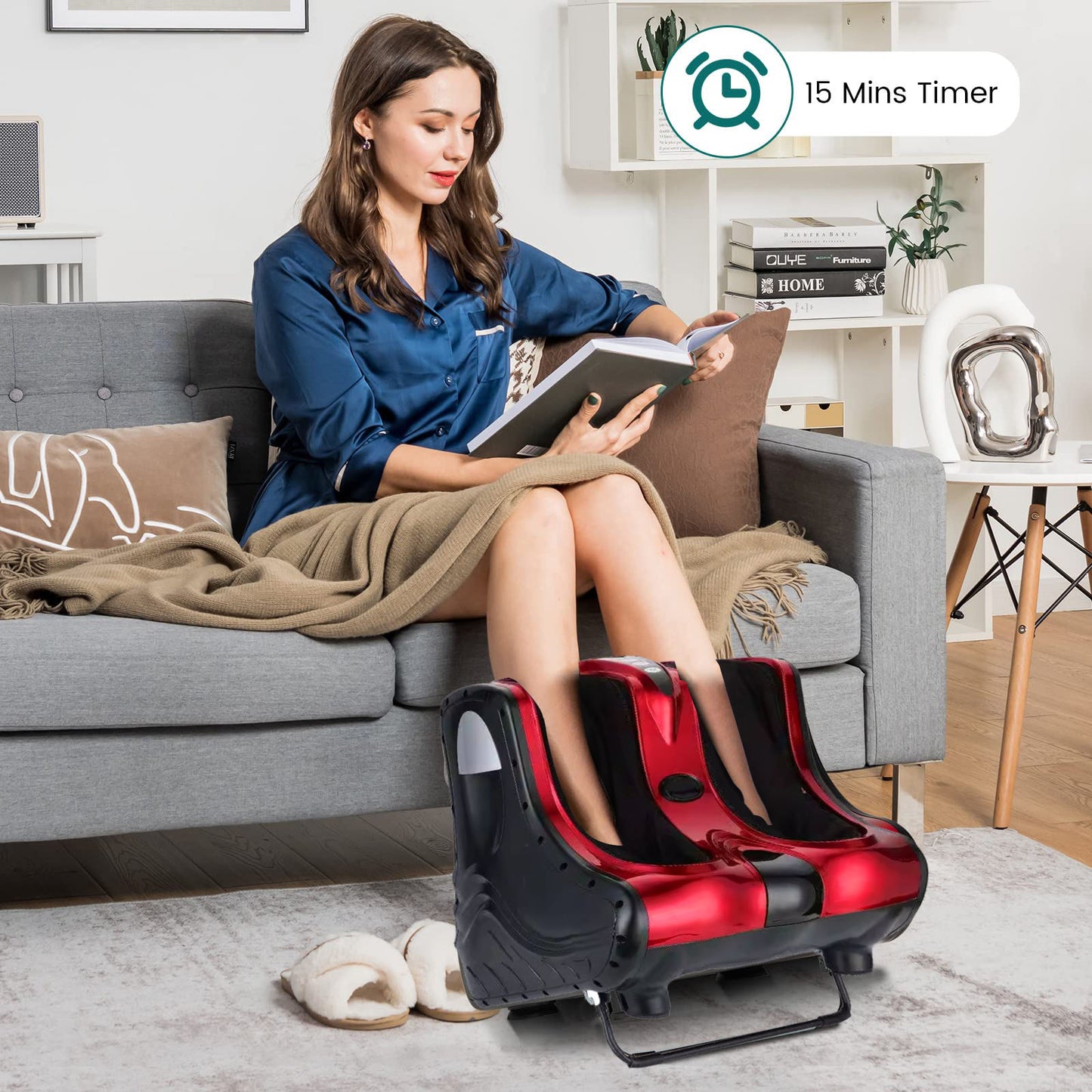 Dual Foot & Leg Massager | Shiatsu Air Compression Massage