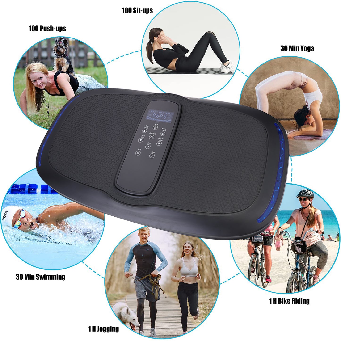 Fat Burning Vibration Fitness Plate Trainer