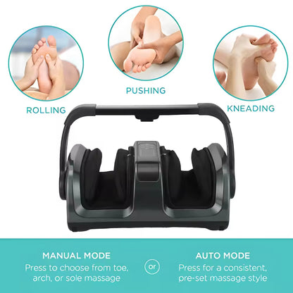 Foldable Handle Shiatsu Foot Massager | Multi-Speed Vibration Massage
