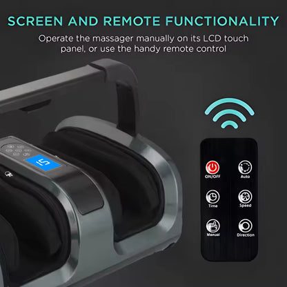 Foldable Handle Shiatsu Foot Massager | Multi-Speed Vibration Massage
