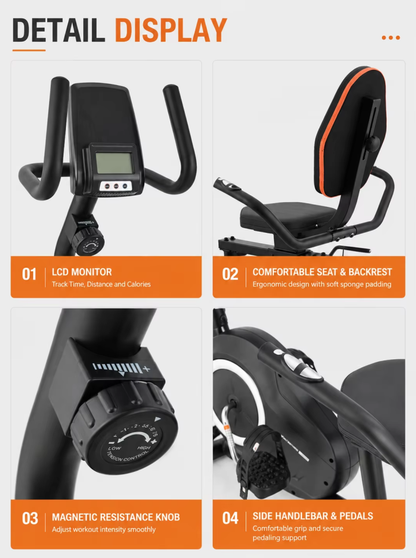 Recumbent Exercise Bike for Home