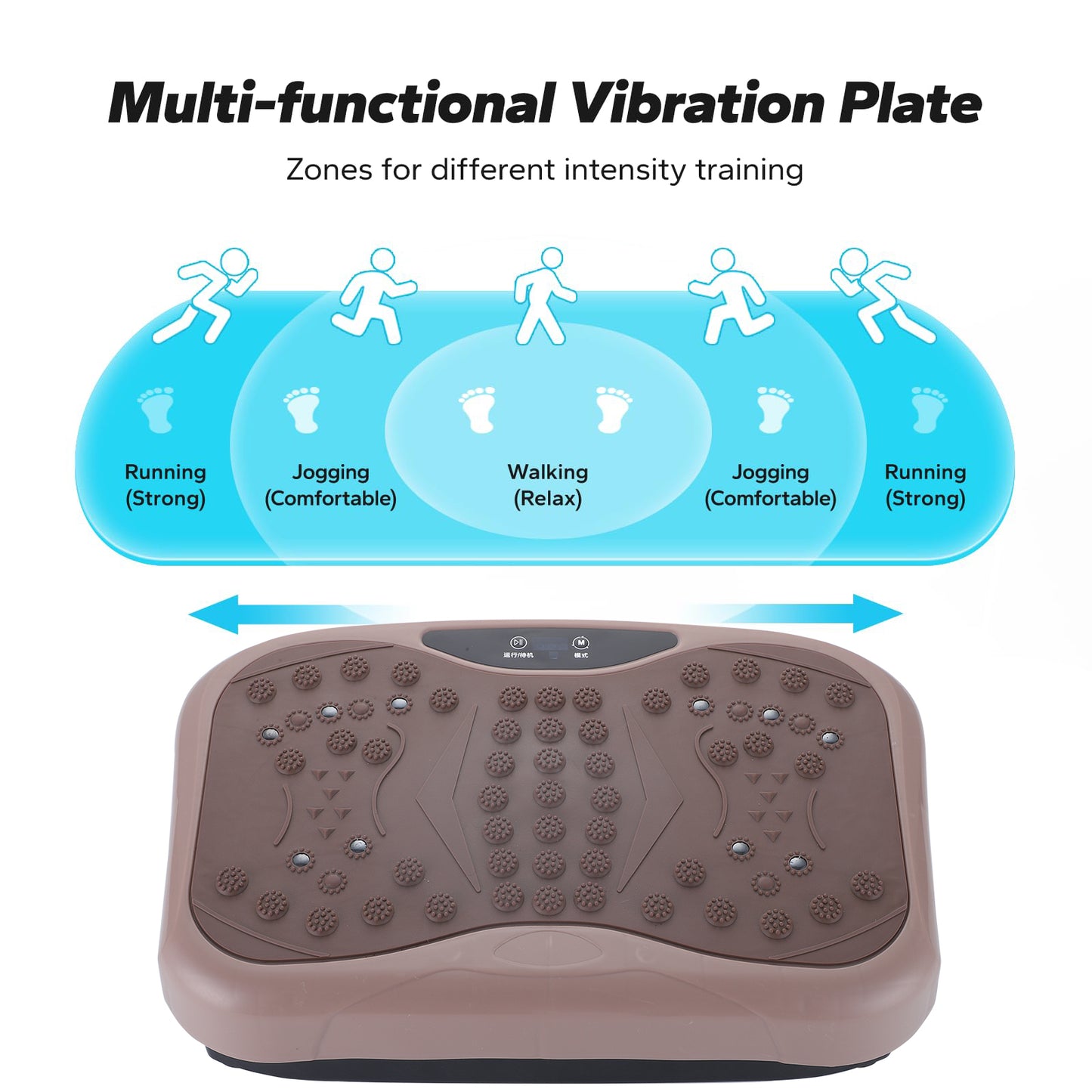 Compact Vibration Plate Body Shaper Device