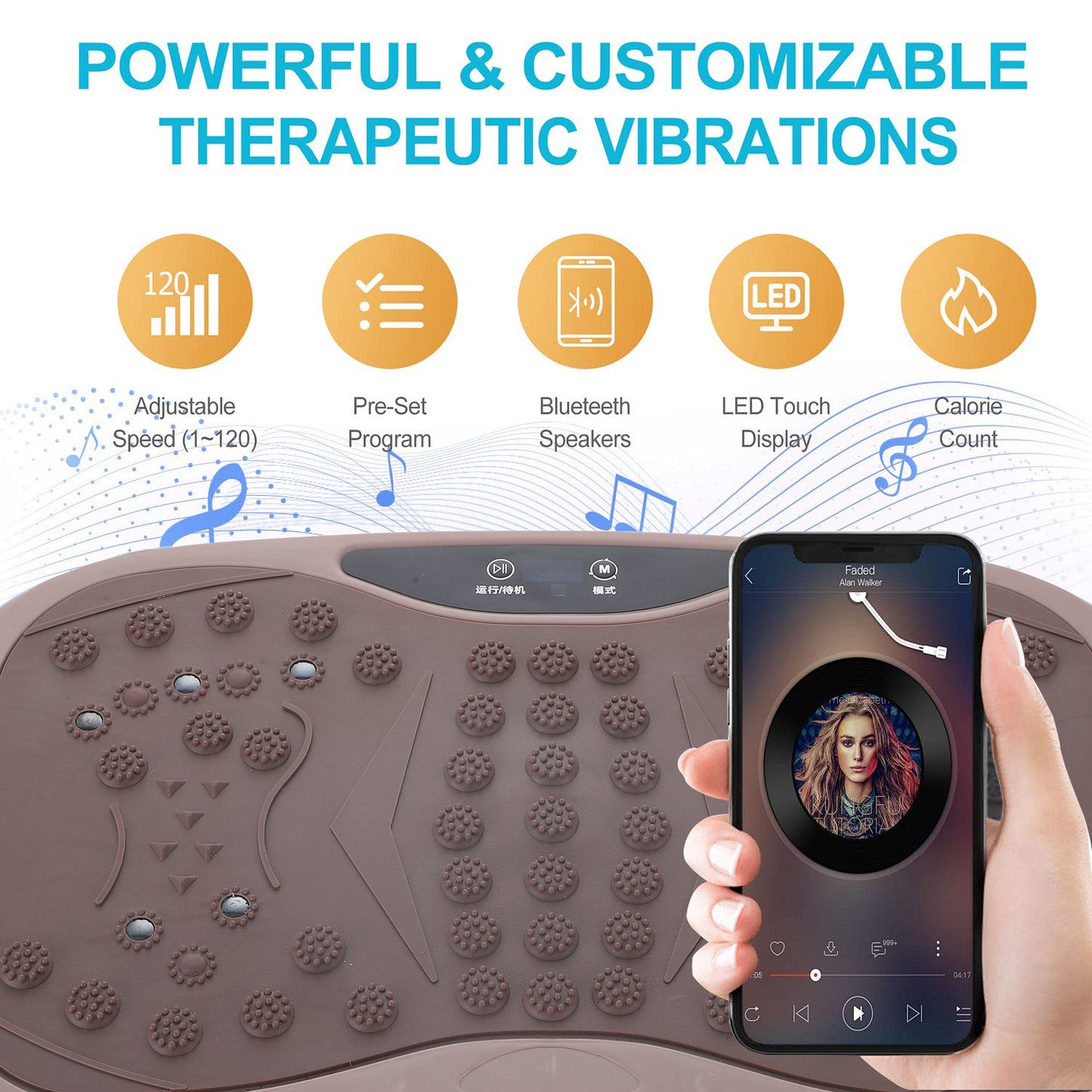 Compact Vibration Plate Body Shaper Device