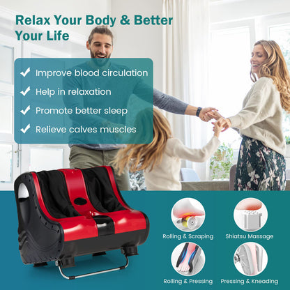 Dual Foot & Leg Massager | Shiatsu Air Compression Massage