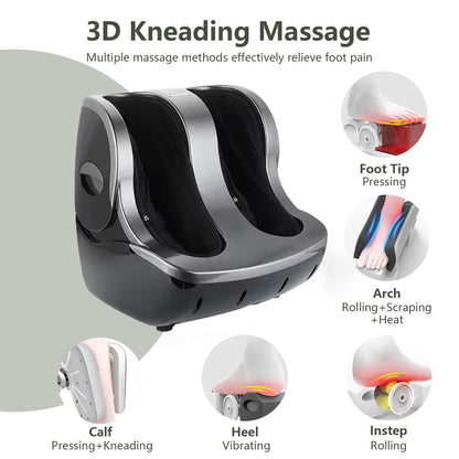 Upgraded All-in-One Foot & Calf Massager with Timing Control