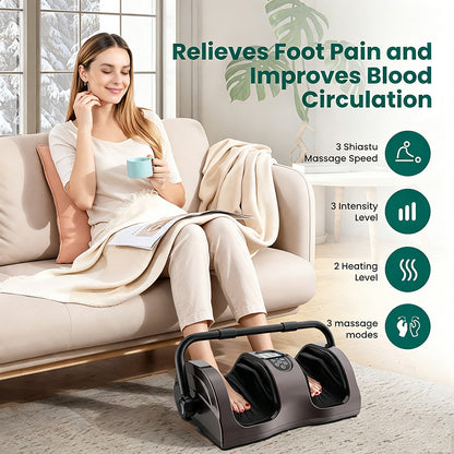 Electric Foot Massager | Adjustable Intensity Kneading Massage