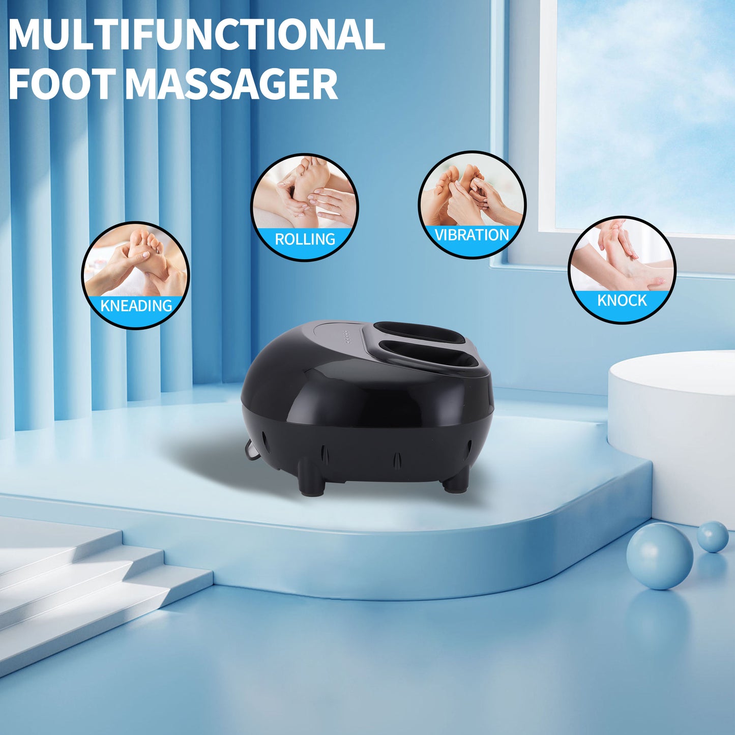 Premium Shiatsu Foot Massager | Deep Tissue Vibration Massage