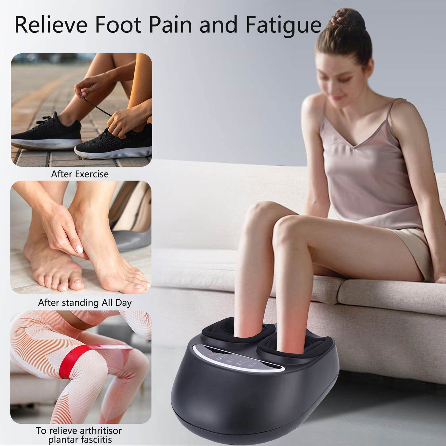 Premium Shiatsu Foot Massager | Deep Tissue Vibration Massage